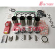 For Isuzu 4LE2 rebuild overhaul kit + 4pcs con rods + piston liner gasket brgs