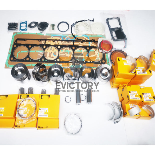 For caterpillar 3126 overhaul rebuild kit piston ring liner gasket bearing