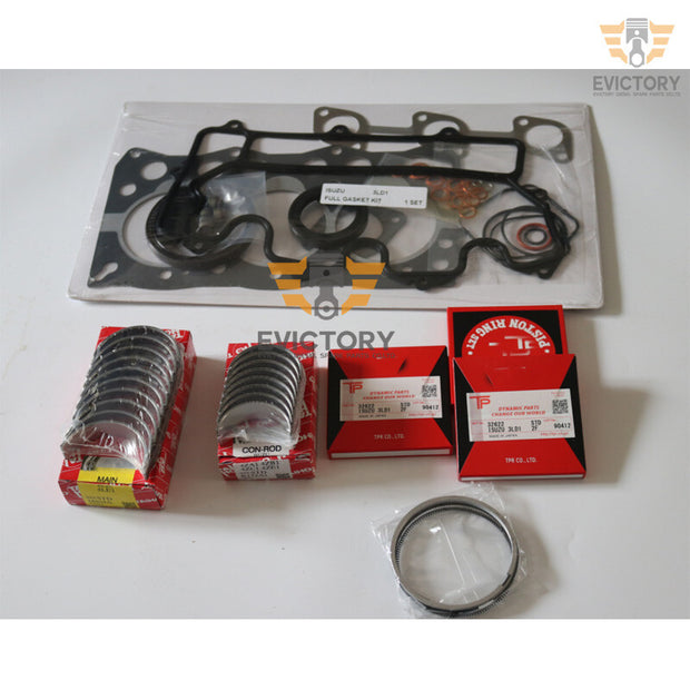 For Isuzu 3LD1 rebuild overhaul kit piston ring liner gasket bearing