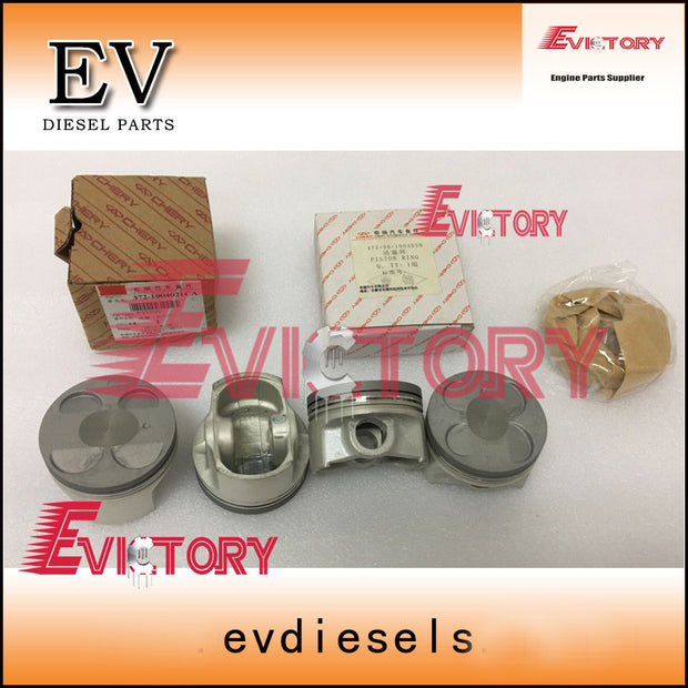 Chery SQR372 SQR472 +0.50 Size piston + ring and full engine gasket kit