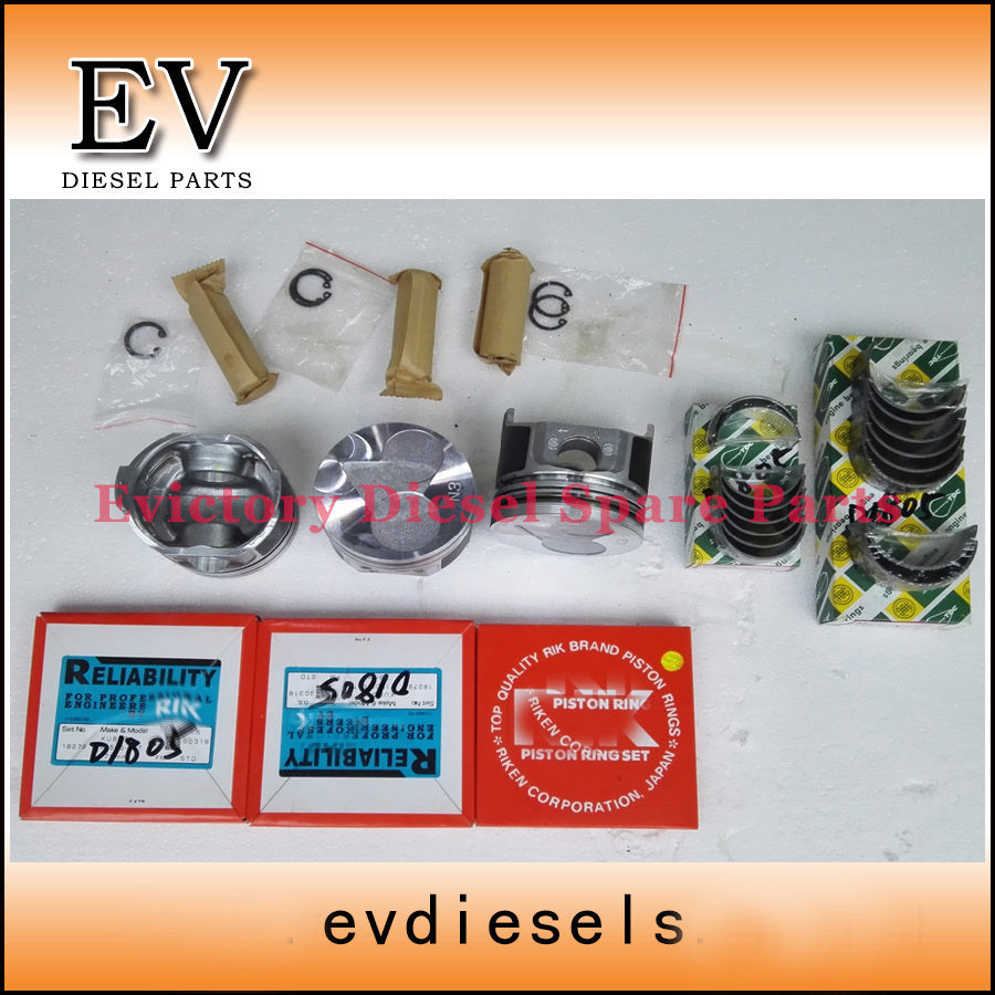 for KUBOTA D1005 rebuild overhaul repair kit piston ring cylinder liner gaskets