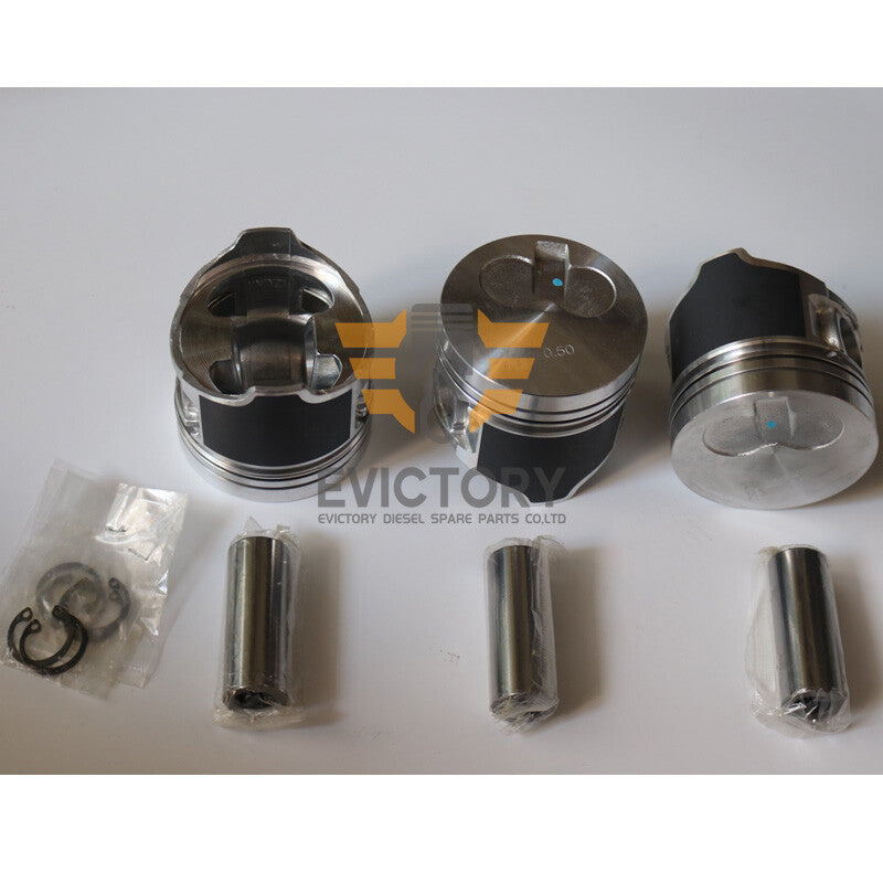 FOR YANMAR 3TNV76 rebuild kit Oversize piston and ring +0.50 gasket bearing