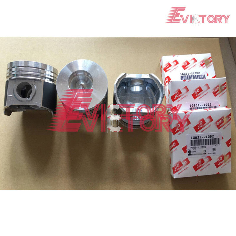 For KUBOTA D1703 rebuild kit piston ring cylinder liner gasket bearing valves