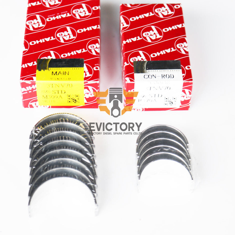 For YANMAR 3TNV70 rebuild overhaul kit piston ring bearing gasket valves