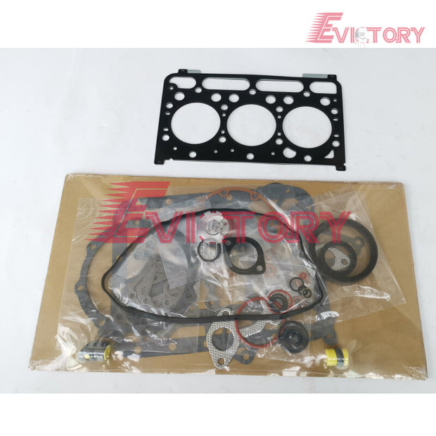 For kubota D1703 overhaul rebuild kit piston ring+ cyl head gasket + all bearing