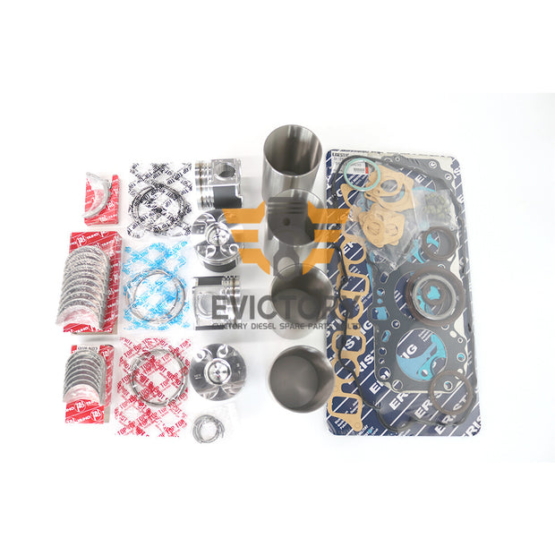 For Toyota 2KD-FTV 2KD Rebuild kit overhaul Kit + valves+ guides + LINERS