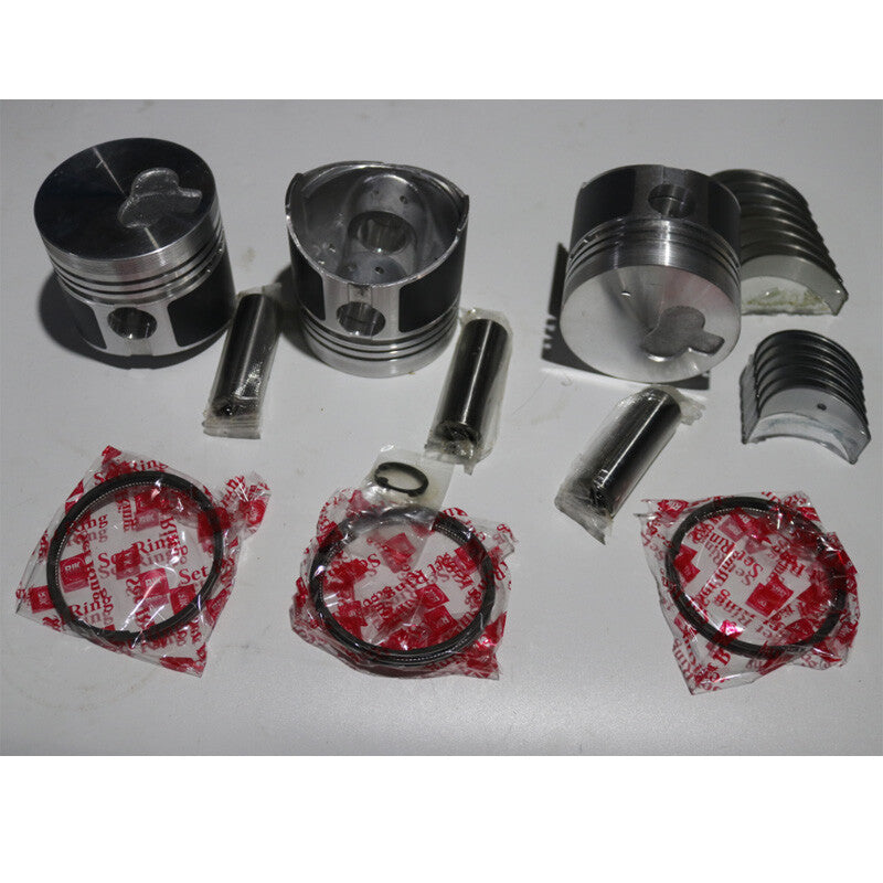 For MITSUBISHI K3M rebuild overhaul kit piston+ring+bearing+gaskets+valve+guide