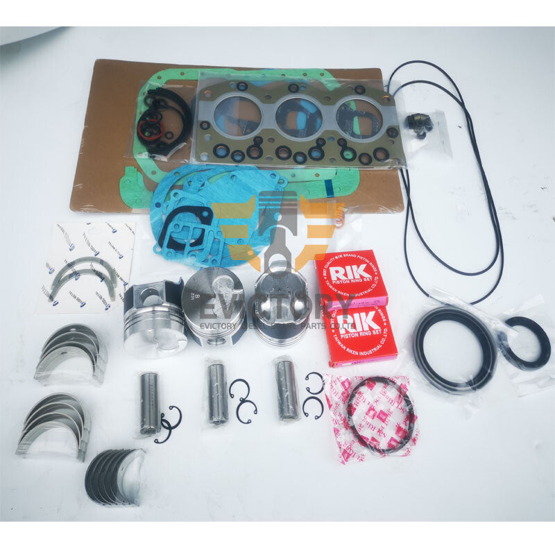 For Isuzu 3AE1 Engine rebuild kit Piston + ring full gasket bearing kit