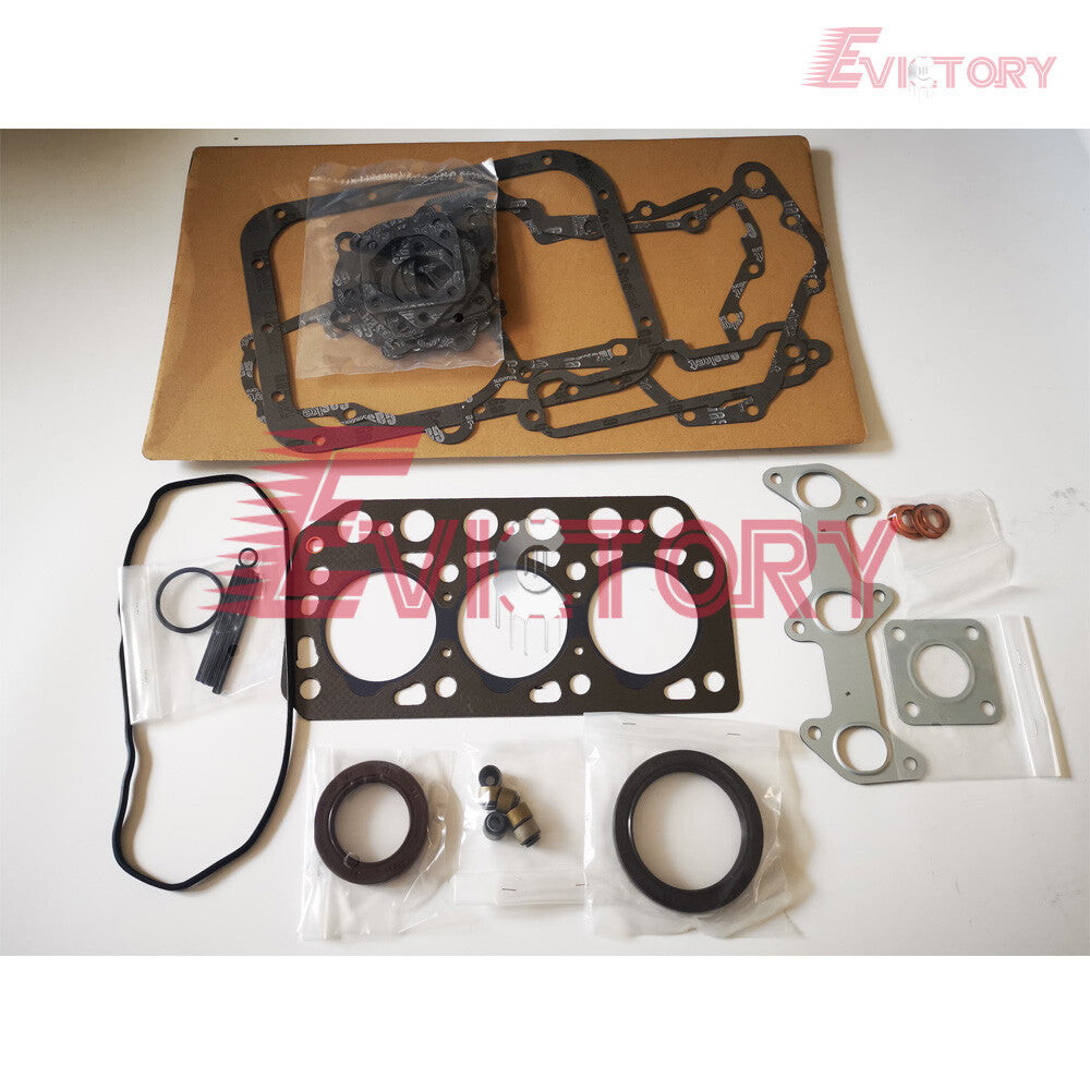 For MITSUBISHI K3D rebuild kit piston ring cylinder liner head gasket bearings