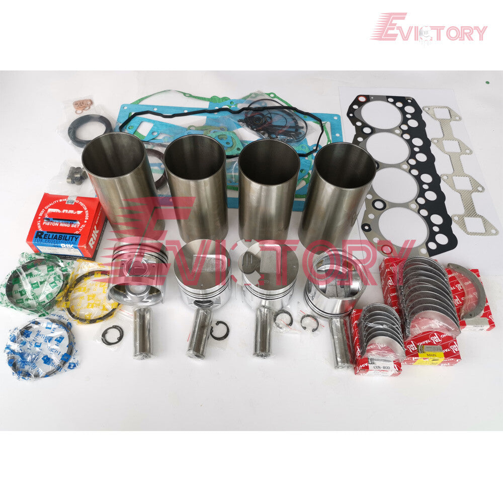For Mitsubishi S4Q-2 S4Q2 overhaul rebuild kit piston  liner head gasket bearing