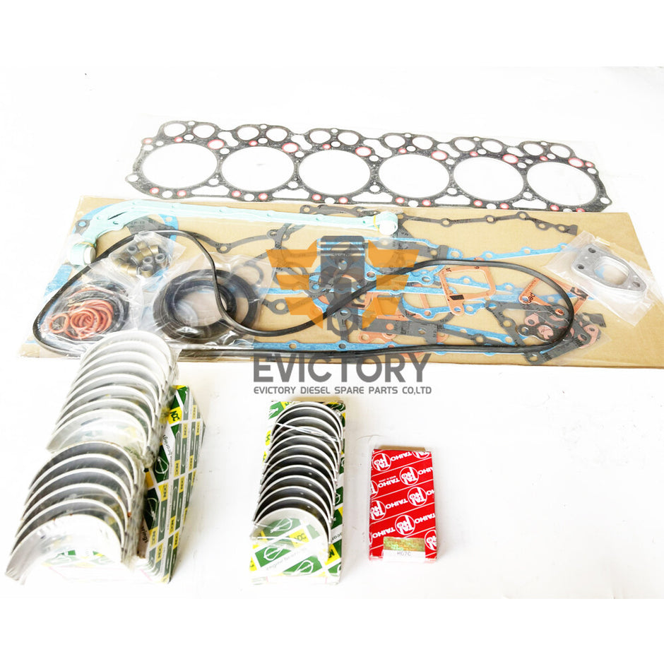 H06C E H07C H07CT H07D H06CT overhaul gasket + bearing + piston ring set