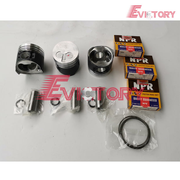 oversize 0.50mm For YANMAR 3TNV70 rebuild overhaul kit piston ring brg gasket