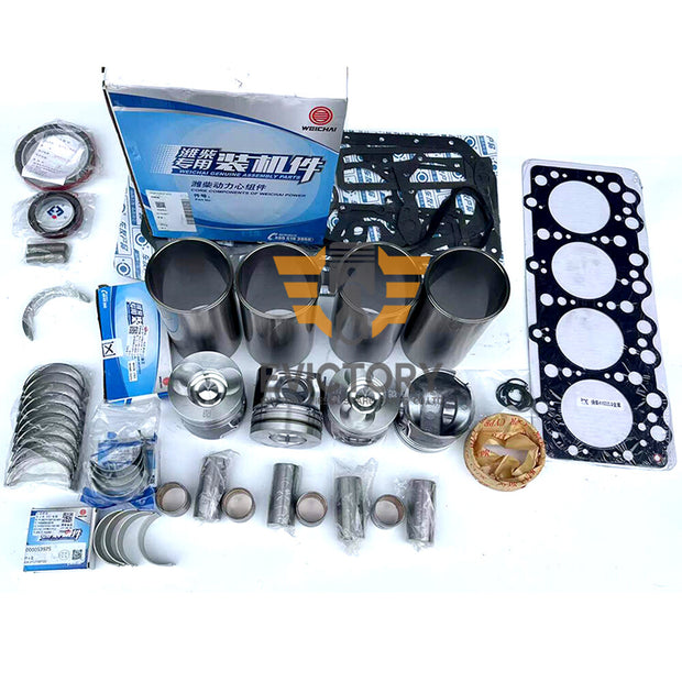 For Yangchai YZ4102 YZ4102ZLQ YZ4105 Engine Overhaul Rebuild Kit