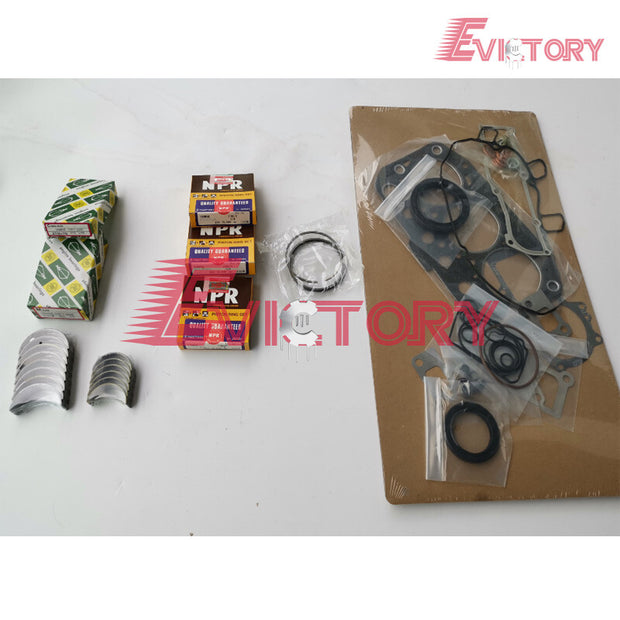 Yanmar 3TNV70 rebuild kit piston ring + gasket + bearing excavator VIO17 IHI17