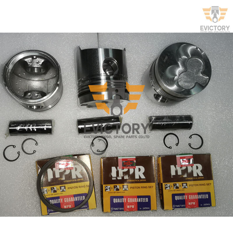 for Isuzu 3AD1 overhaul rebuild kit piston ring engine head gasket bearing