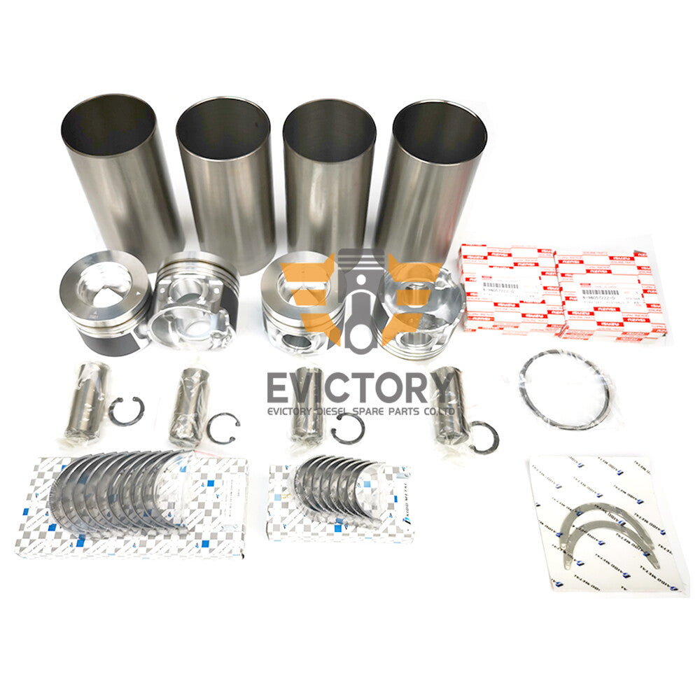 For Isuzu 4JJ1 Engine Overhaul Rebuild Kit Water oil pump valve con rod