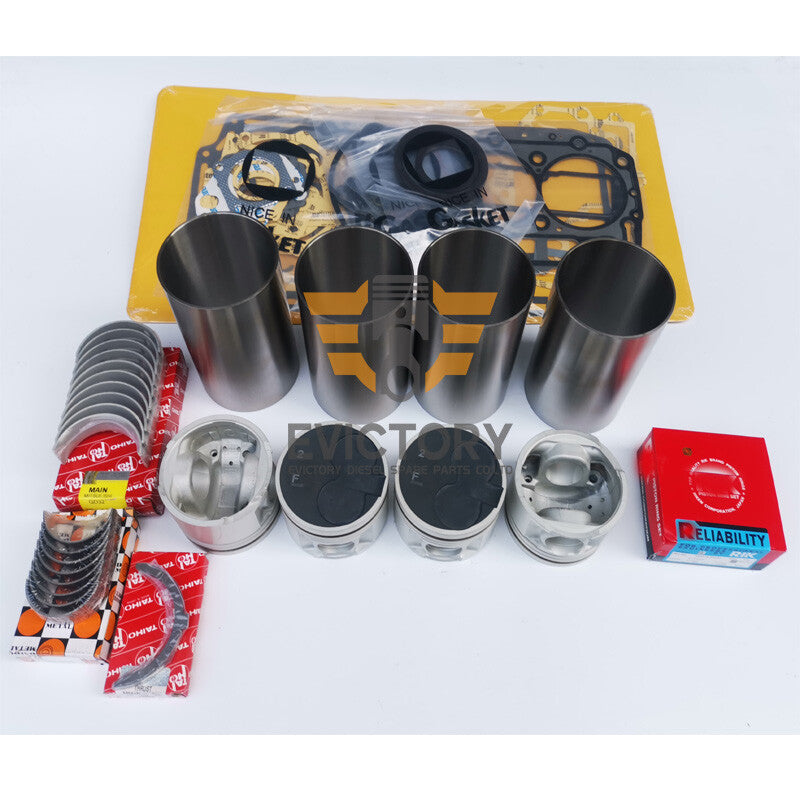 For forklift QD32TI QD32 QD32T overhaul rebuild kit piston liner + 8pcs valve