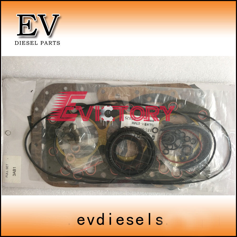 For ISUZU 3AB1 rebuild kit piston ring cylinder liner head gasket bearing