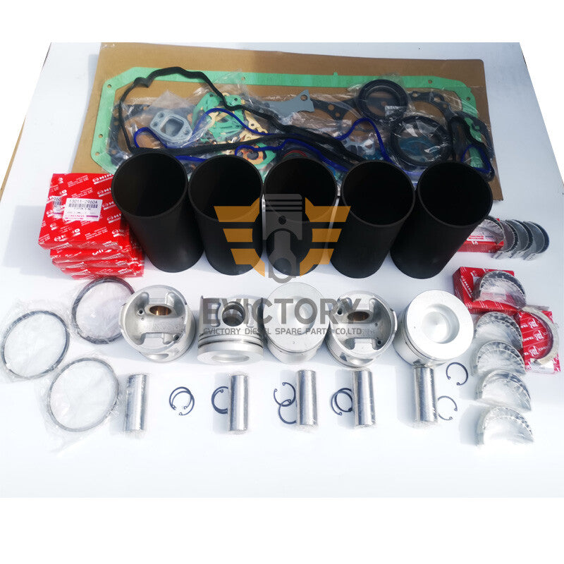 For Hino J07CT  J07C-T J07C rebuild overhaul kit + valve + guide + piston liner