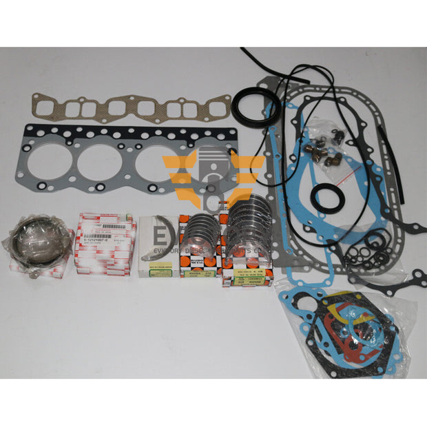 For ISUZU forklift C240 rebuild kit piston ring gasket bearing + 8pcs valve