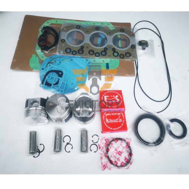For Isuzu 3AE1 Engine rebuild kit Piston + ring full gasket bearing kit