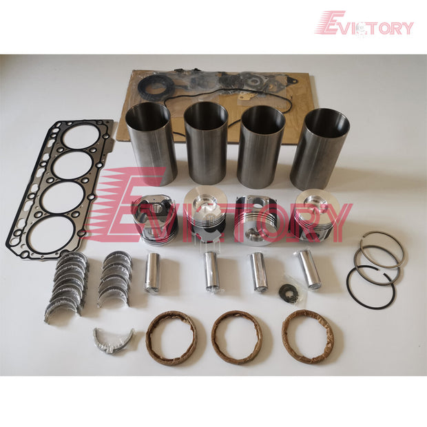 For YANMAR 4JH4E 4JH5E 4JH5 4JH4 rebuild overhaul kit gasket piston ring brgs