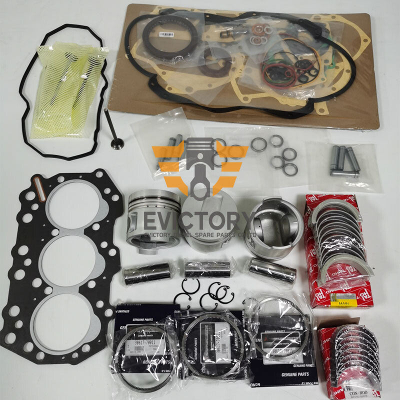 For Mitsubishi S3Q2T S3Q2 REBUILD overhaul kit piston + ring + bearing + gaskets