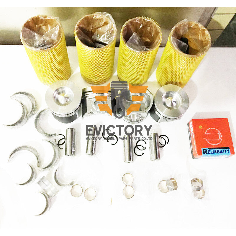 For Cummins 4B3.9 4T-390 rebuild overhaul kit piston liner gasket valve guide