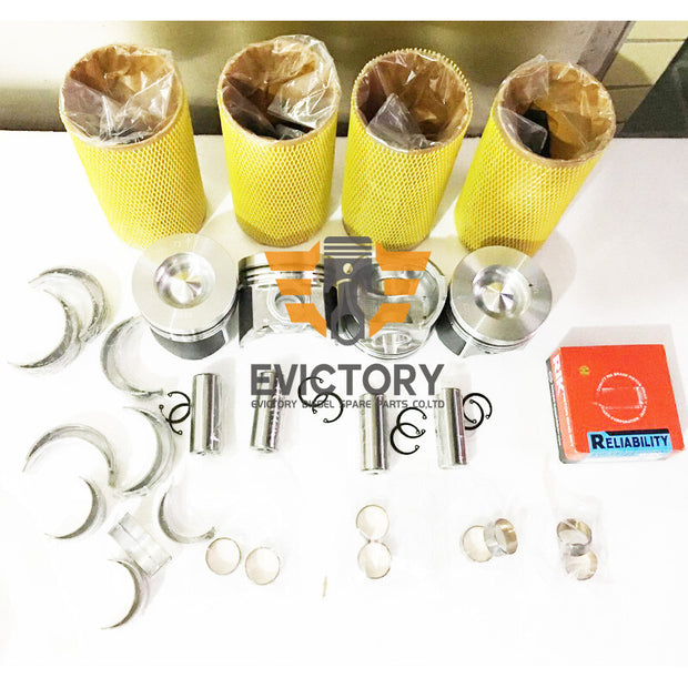 For Cummins 4B3.9 4T-390 rebuild overhaul kit piston liner gasket valve guide