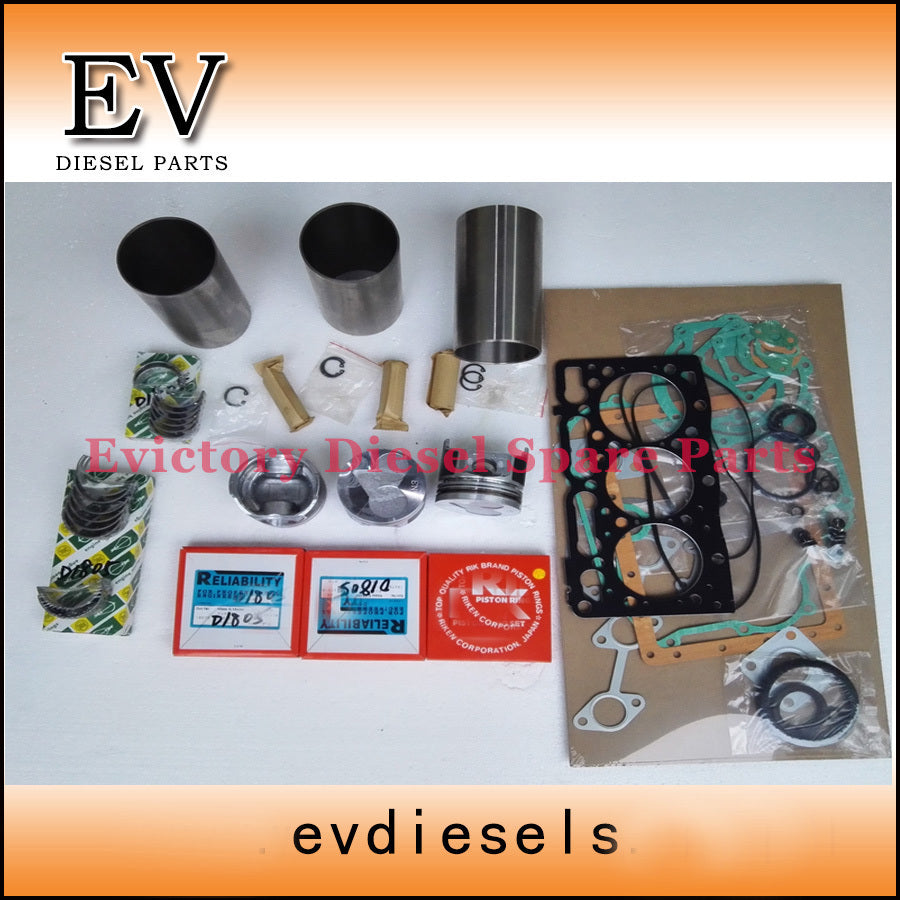 for KUBOTA D1005 rebuild overhaul repair kit piston ring cylinder liner gaskets