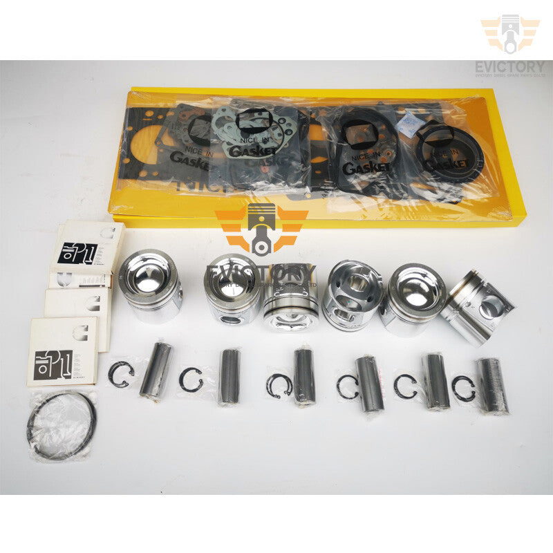 KOMATSU EXCAVATOR SAA6D107 SA6D107 rebuild repair gasket bearing Piston ring