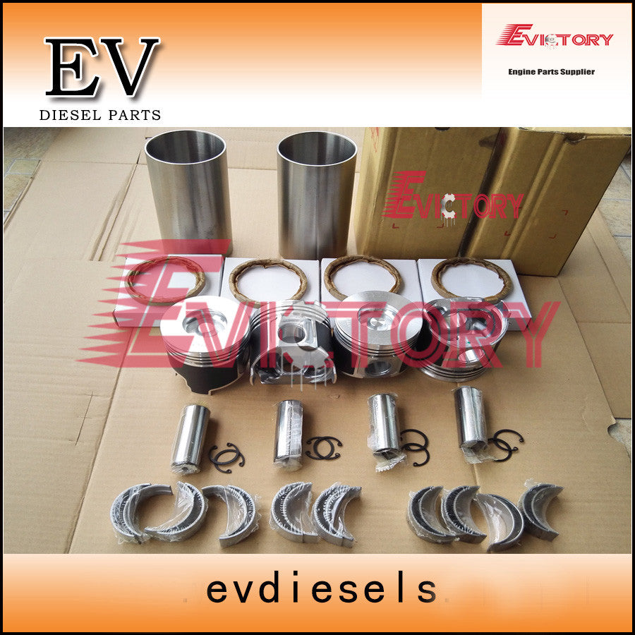 for YANMAR 4TN84L 4D84E 4TNE84 rebuild kit piston+ring+liner+gasket+bearing