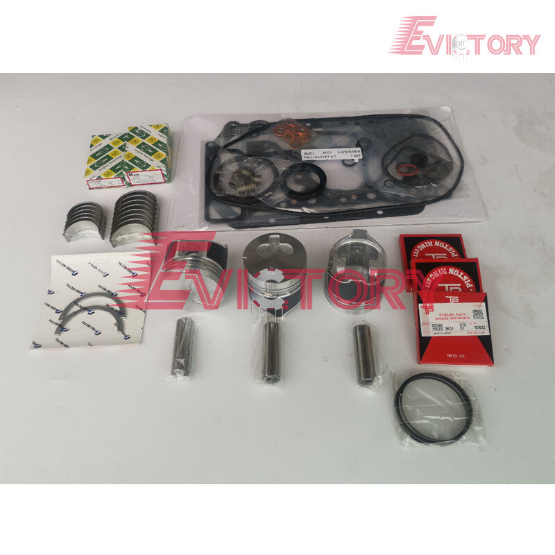For ISUZU oversize 3KC1 rebuild kit gasket bearing piston ring oversized 0.50mm
