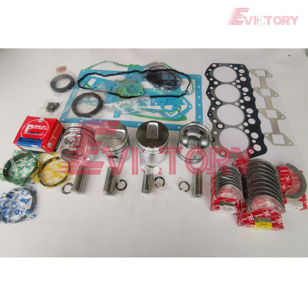 For Mitsubishi S4Q-2 S4Q2 S4Q rebuild kit piston ring gasket bearing main conrod