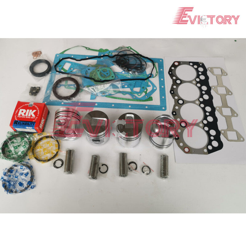 For Perkins 804C 804C-33 804C-33T rebuild overhaul kit piston liner gasket brgs