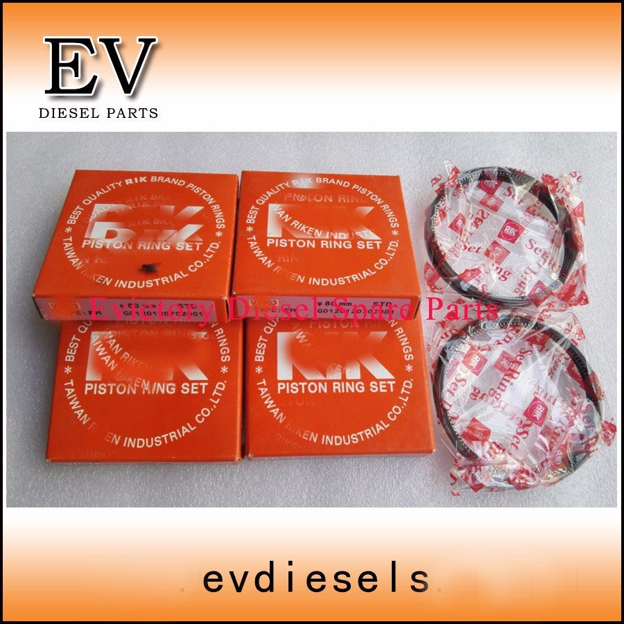 For Isuzu 4JJ1T 4JJ1X 4JJ1 overhaul rebuild kit piston ring full gasket bearing