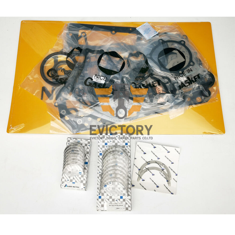 For Isuzu 4JJ1T 4JJ1X 4JJ1 rebuild kit piston ring liner gasket bearing valves