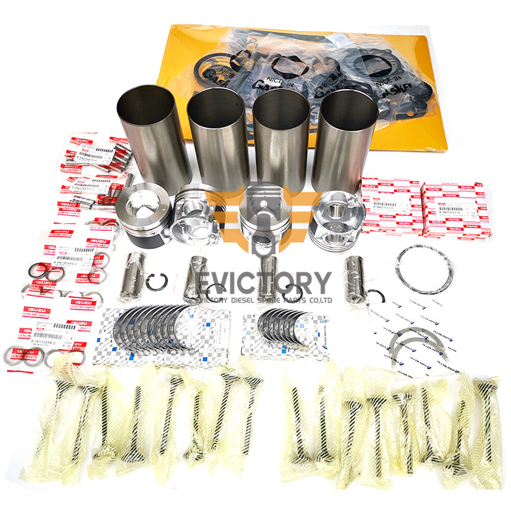 For Isuzu 4JJ1 Engine Overhaul Rebuild Kit Water oil pump valve con rod
