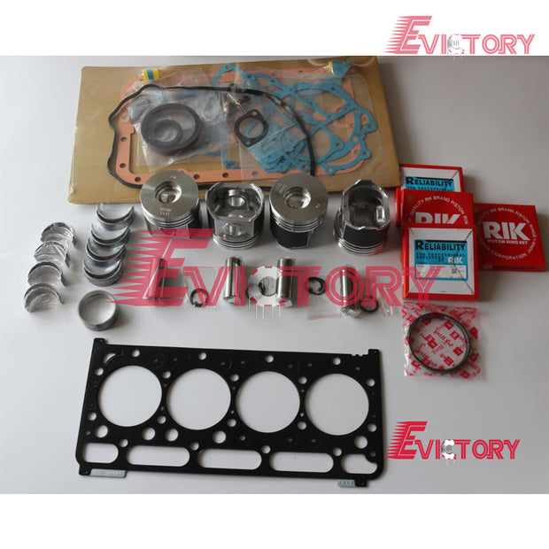 For kubota V2403T V2403M overhaul rebuild kit Piston ring gasket bearing