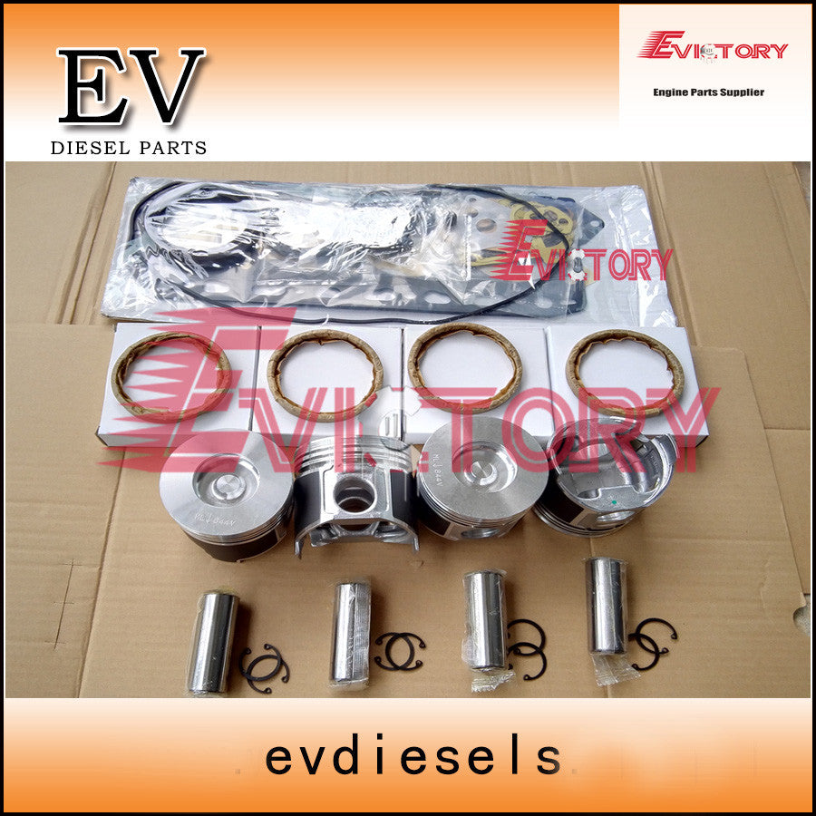 for YANMAR 4TN84L 4D84E 4TNE84 rebuild kit piston+ring+liner+gasket+bearing