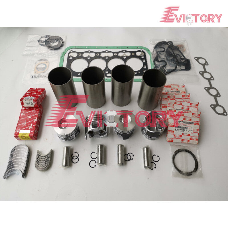 For Isuzu 4LE2 rebuild kit gasket bearing piston ring liner 1pc connecting rod