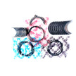 For Toyota 1DZ 1DZ-2 1DZ-3 Engine Overhaul Rebuild Kits + cylinder head + crankshaft