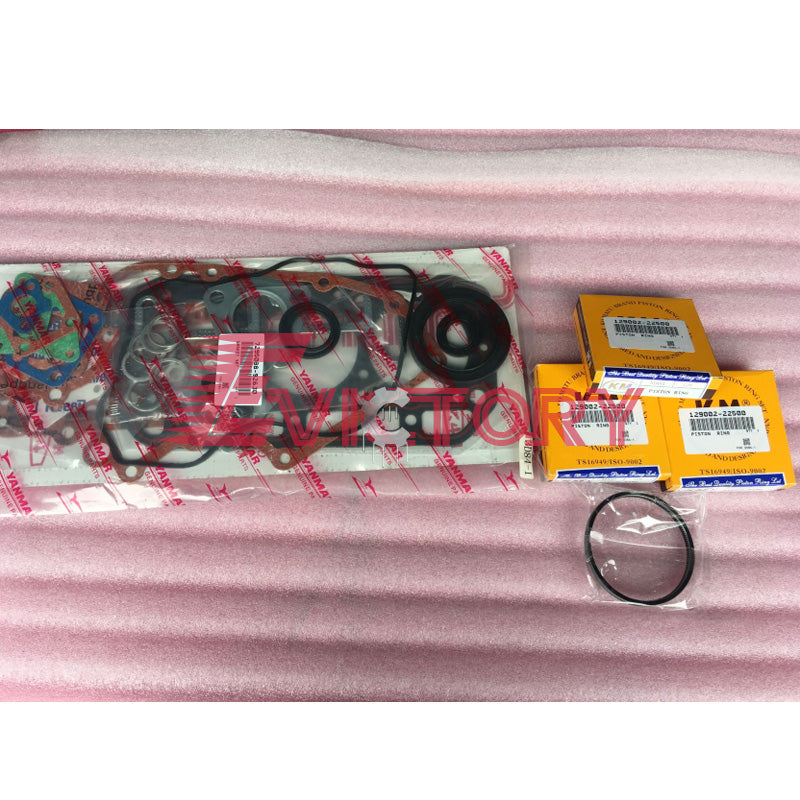 for Yanmar 3T84 3D84-1 3D84-2 Repair Parts: Cylinder Liner Kits, Gaskets, Head & Crankshaft