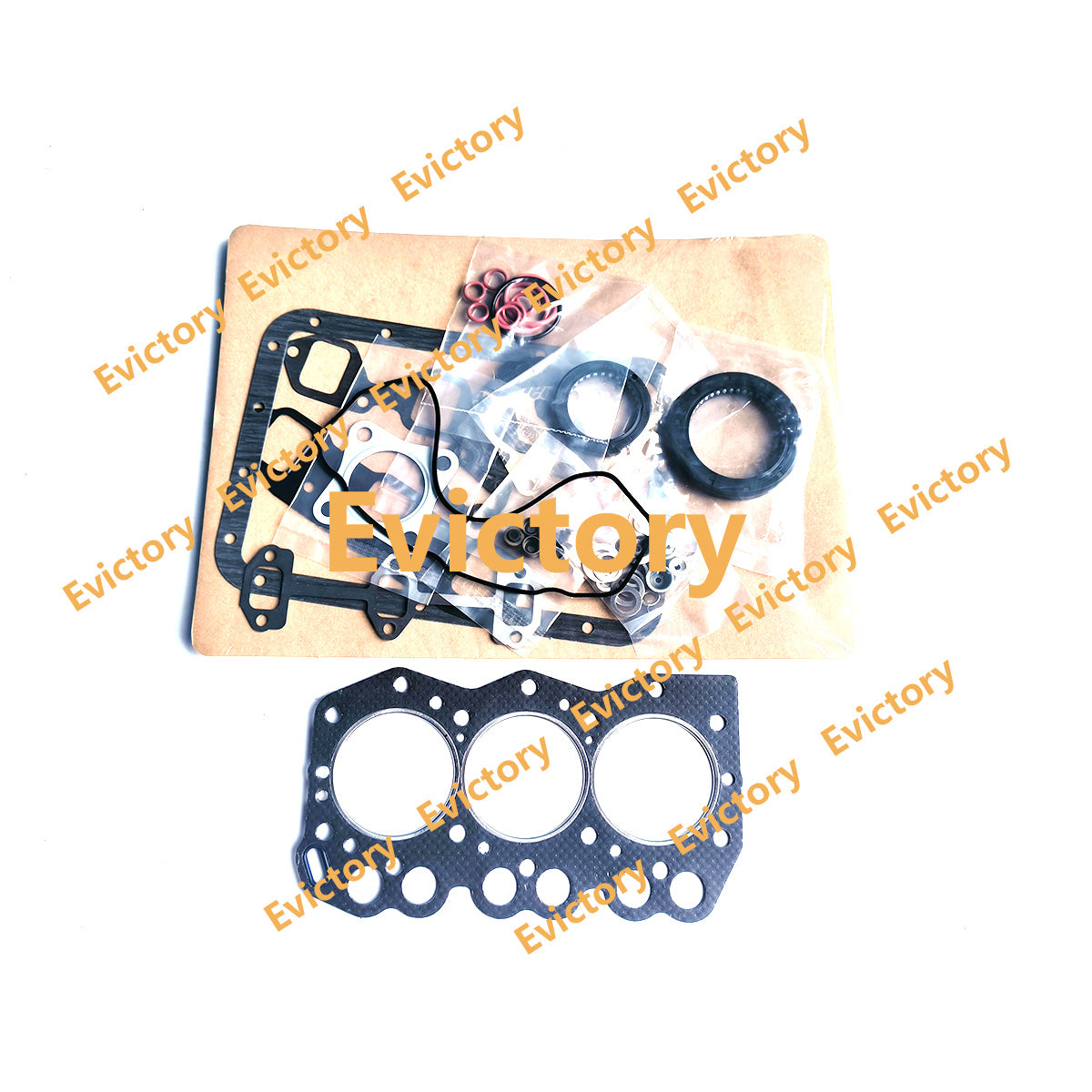for Yanmar 3TN66 3TNE66 Engine Overhaul Rebuild Kits + Cylinder Head