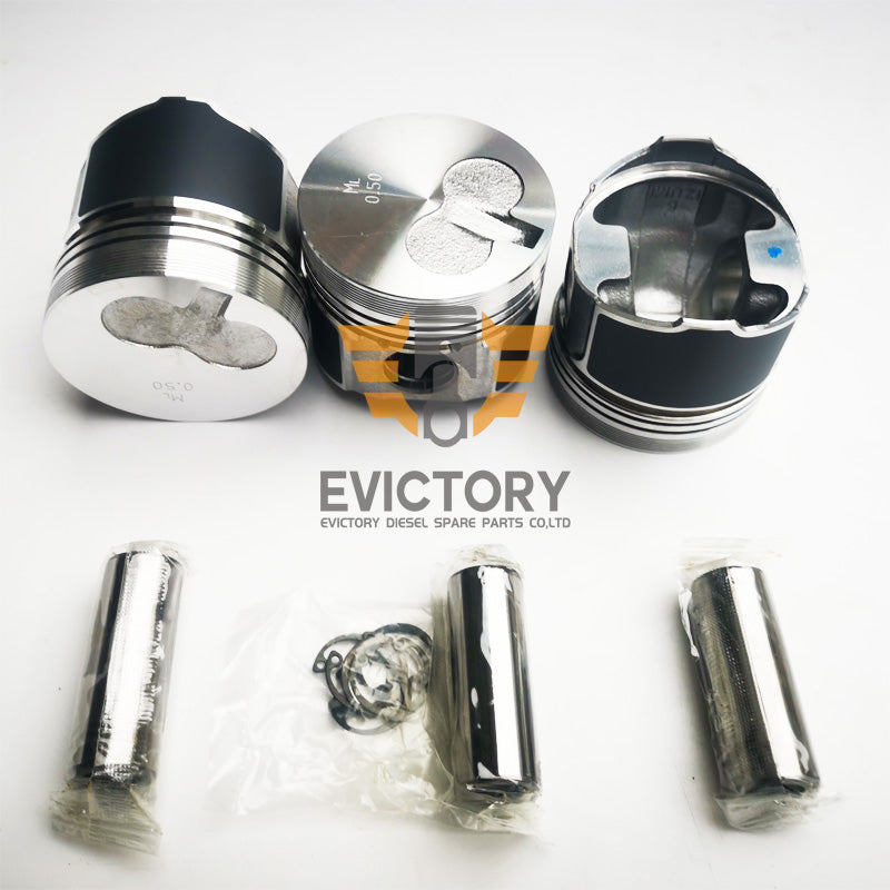 Overhaul kits for Yanmar 3TNA72 3TNA72L 3TNA72UJ oversized 0.50mm pistons + ring + bearing + gaskets