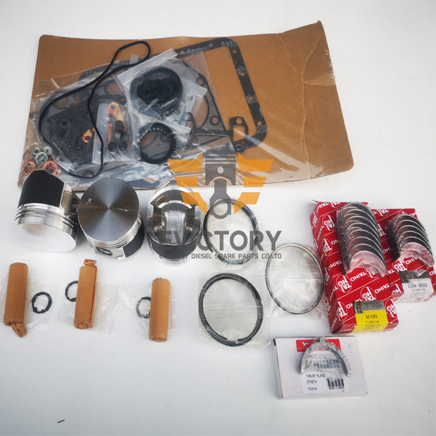 for Yanmar 3D74E 3TNE74 3TNV74 Engine Overhaul Kits + Crankshaft + Cylinder Head