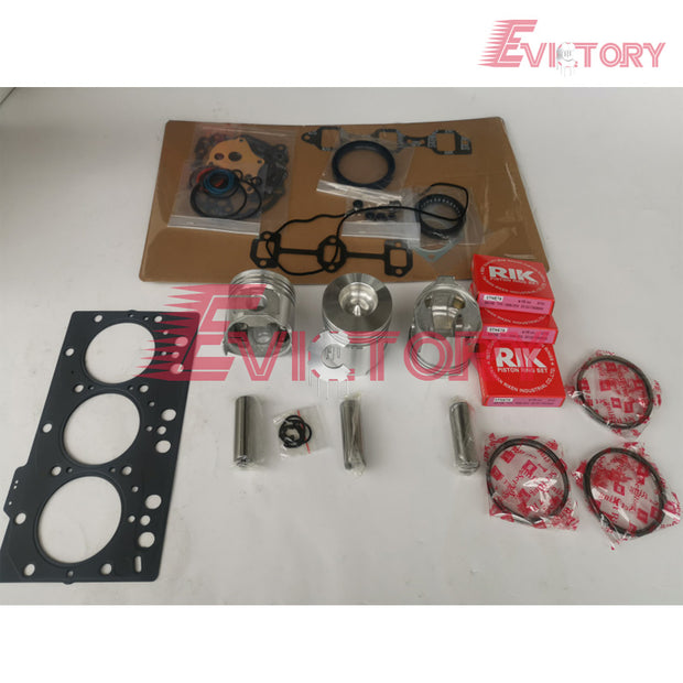 for Yanmar 3TNE78 3TNE78A 3D78E Engine Oversized 0.50mm Overhaul Kits