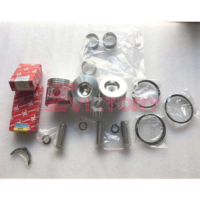 for Yanmar 3D84-3 3TNE84 3D84E Oversize 0.50mm Overhaul Rebuild Kits