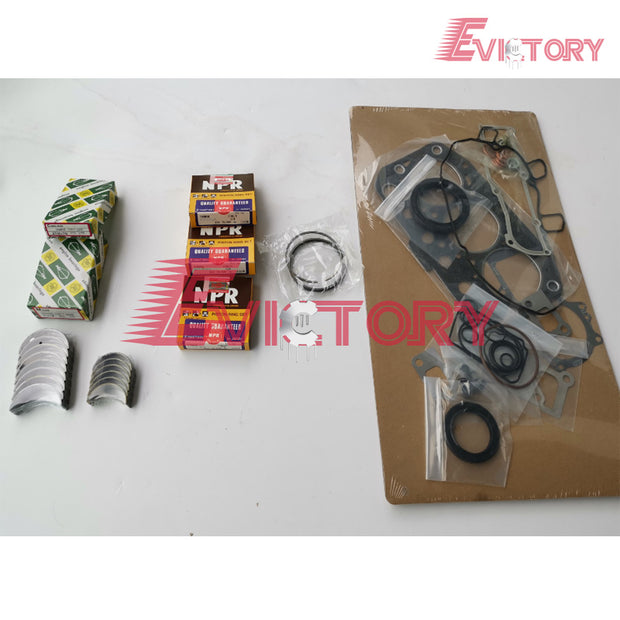 for Yanmar Marine TK370 TK3.70 Diesel Engine Overhaul Kits - Oversized 0.50mm pistons ring bearing gaskets