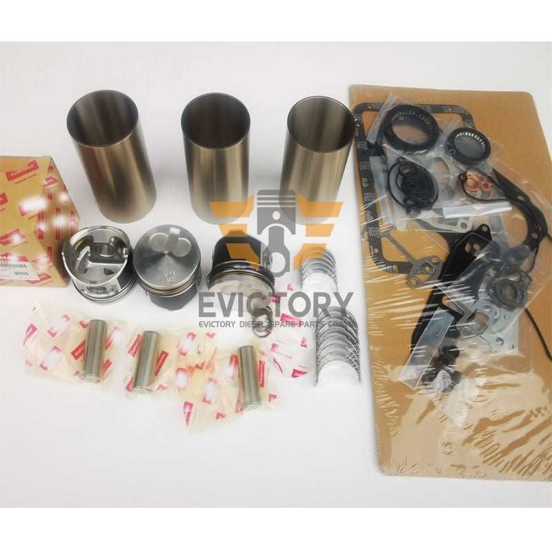 for Yanmar 3D74E 3TNE74 3TNV74 Engine Overhaul Kits + Crankshaft + Cylinder Head